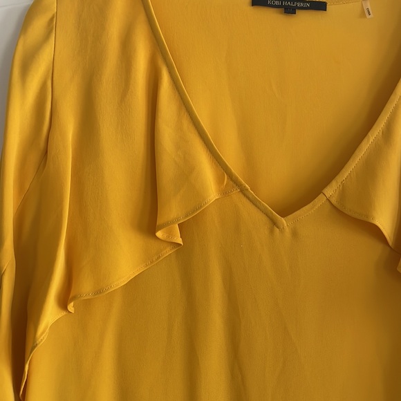Kobi halperin silk long sleeve blouse, size medium - Picture 4 of 7